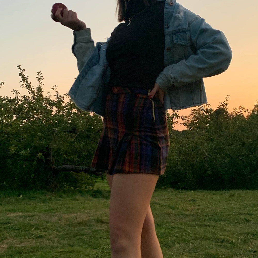 Plaid miniskirt